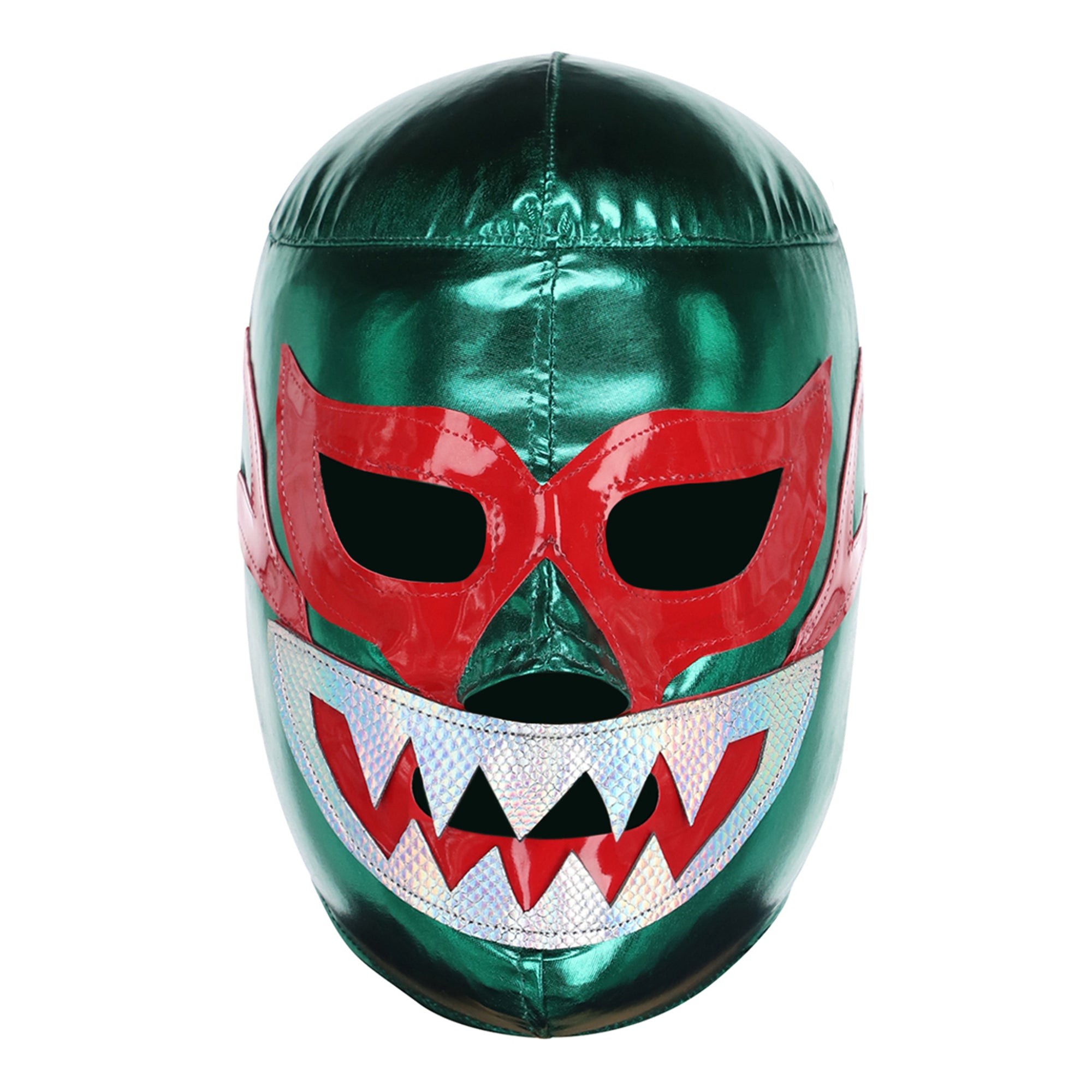 Green Mil Mascaras Tiburon Luchador Mask - Front View