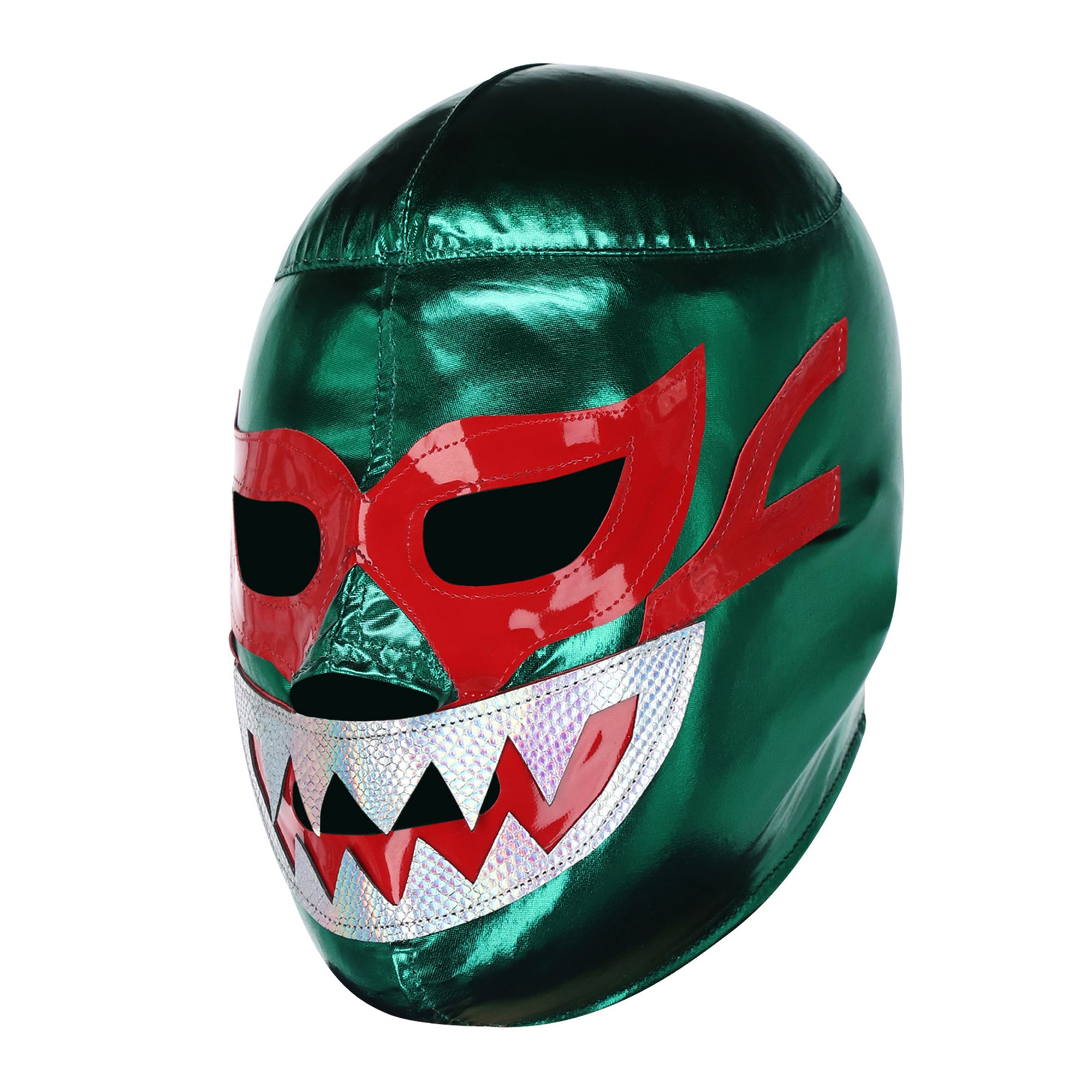 Green Mil Mascaras Tiburon Mask - Left Profile View