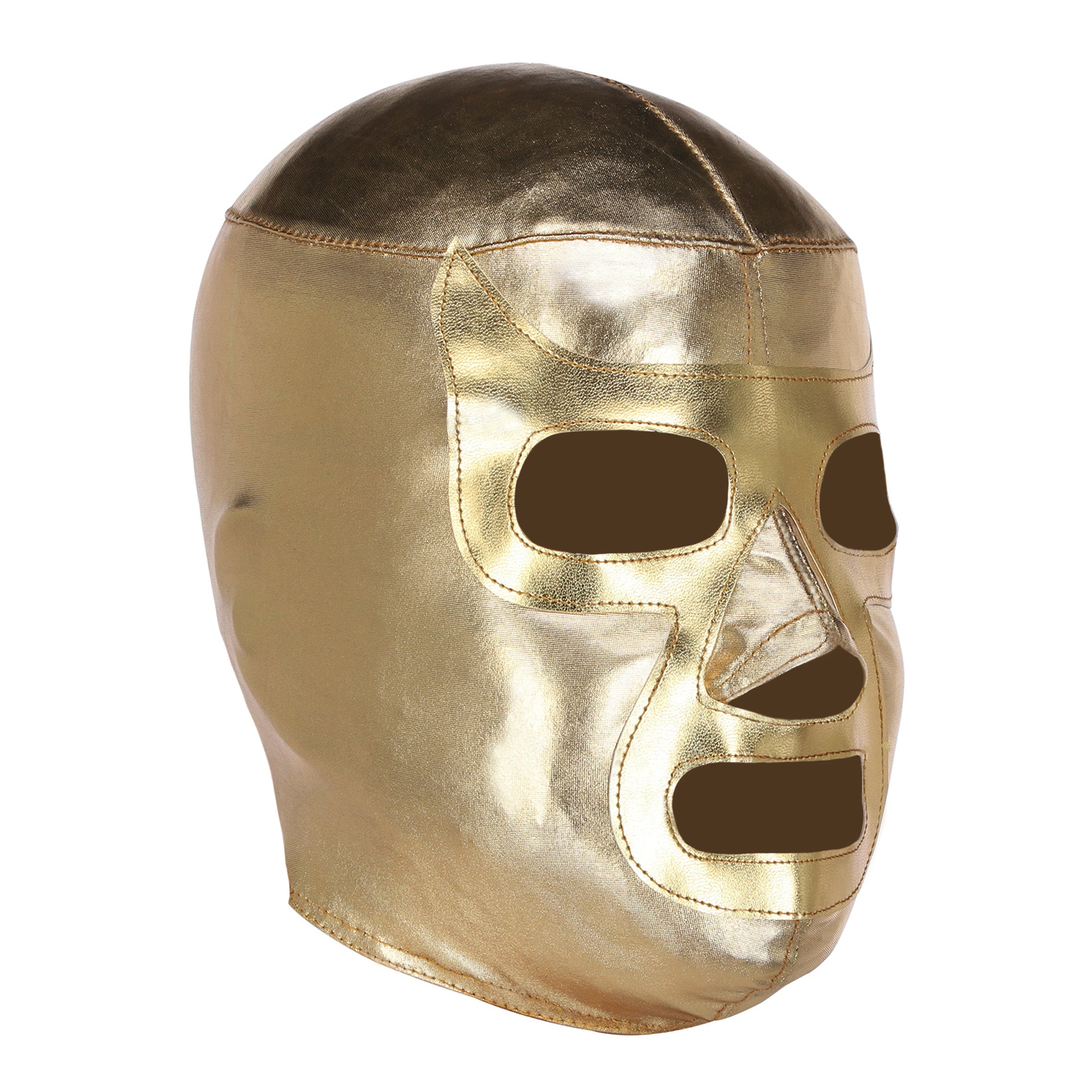 Gold Ramses Lucha Libre Mask - Right Profile View