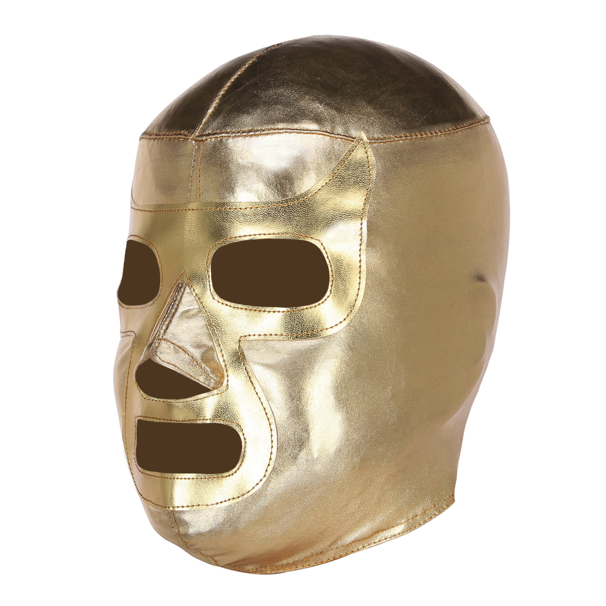 Gold Ramses Mexican Wrestling Mask - Left Profile View