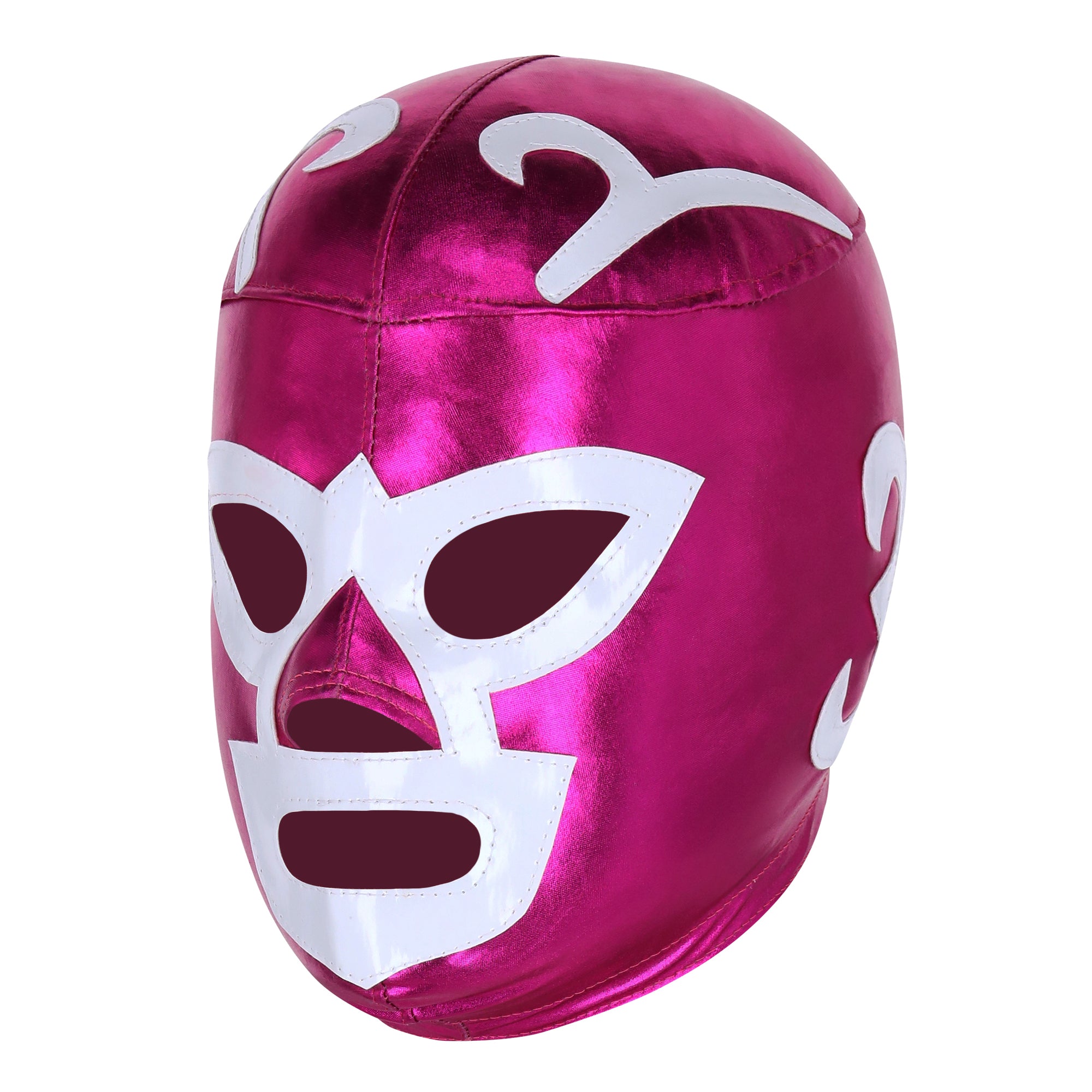 Pink Huracan Ramirez Mexican Wrestling Mask - Left Profile View