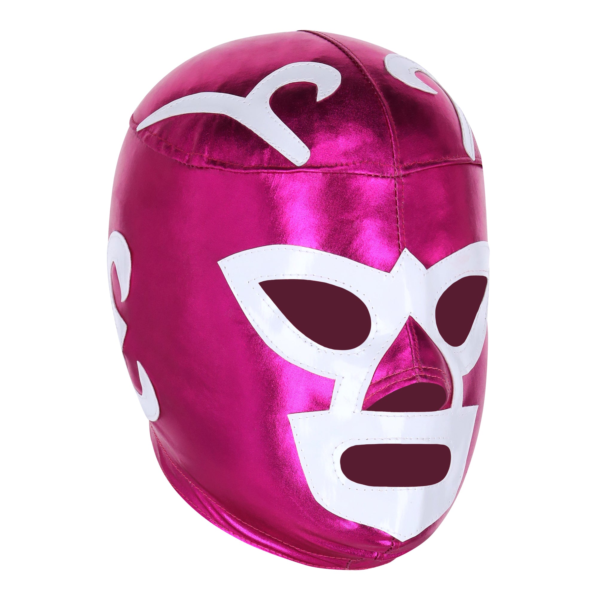 Pink Huracan Ramirez Mexican Luchador Mask - Right Profile View